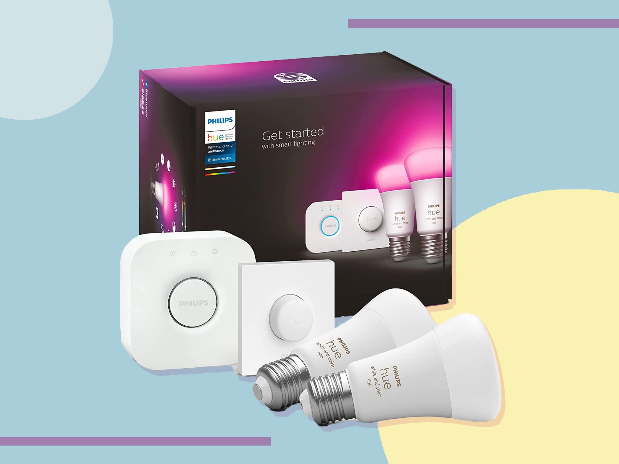 The Philips Hue lighting starter kit is almost half price at